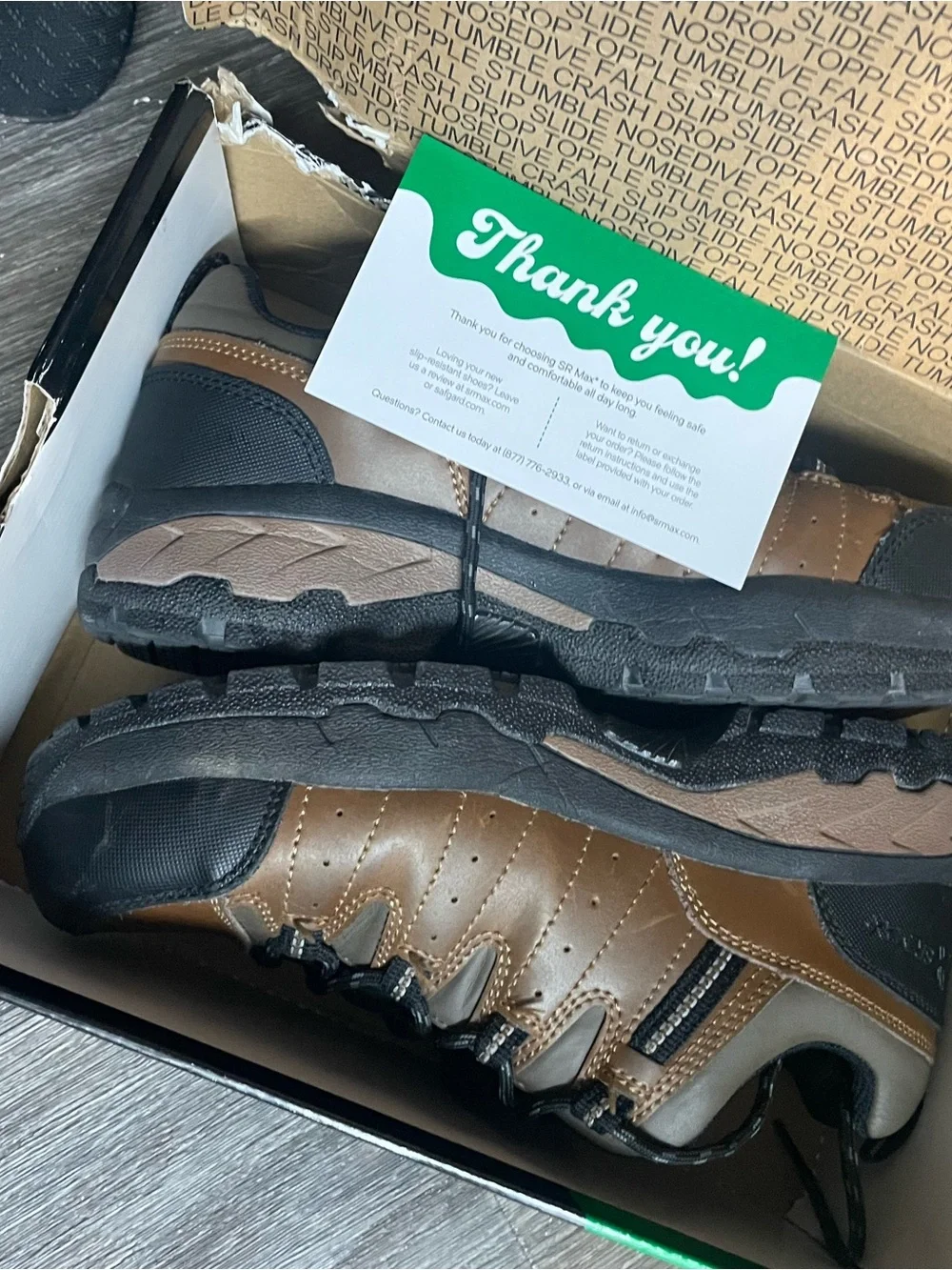 Hi-Tec Brown and Black Leather Trail Shoes